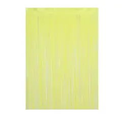 GENERICO - Cortina cotillon amarilla 100x200cm