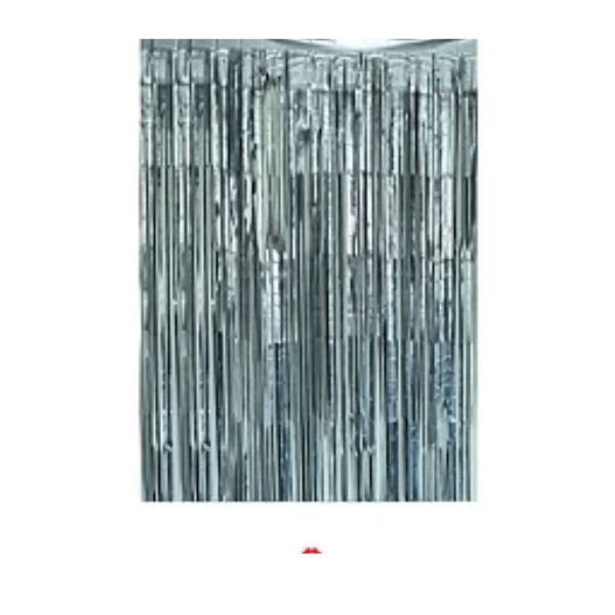 GENERICO - Cortina plateada 100x200cm