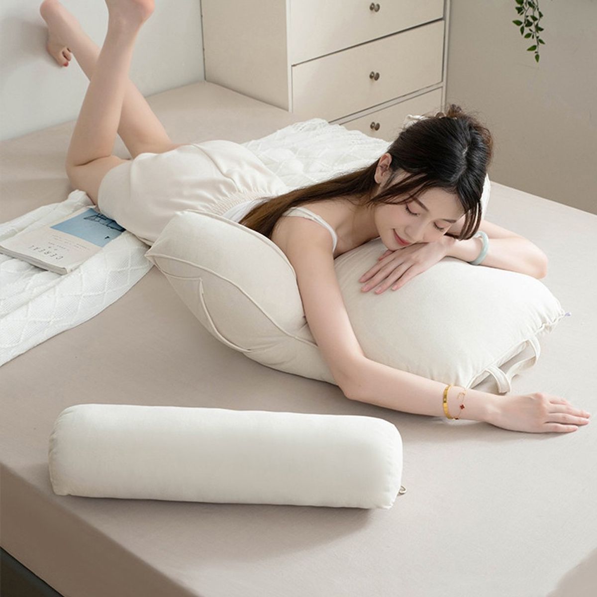 GENERICO - Cojín Memory Foam Reposaespalda Para Leer O Descansar