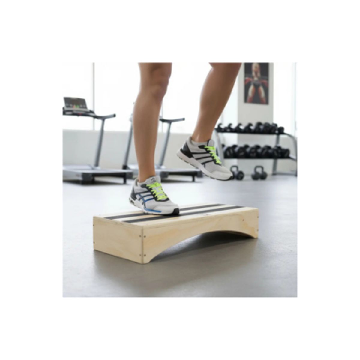 GENERICO - Step Aerobico Banco De Madera Gym Danza Baile Cardio Escalas