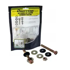HOFFENS - Kit Pernos Fijacion Estanque Wc Acero Zincado 2 Piezas