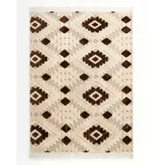 GENERICO - ALFOMBRA JACQUARD 180 X 200 DECORATIVA BICOLOR 2