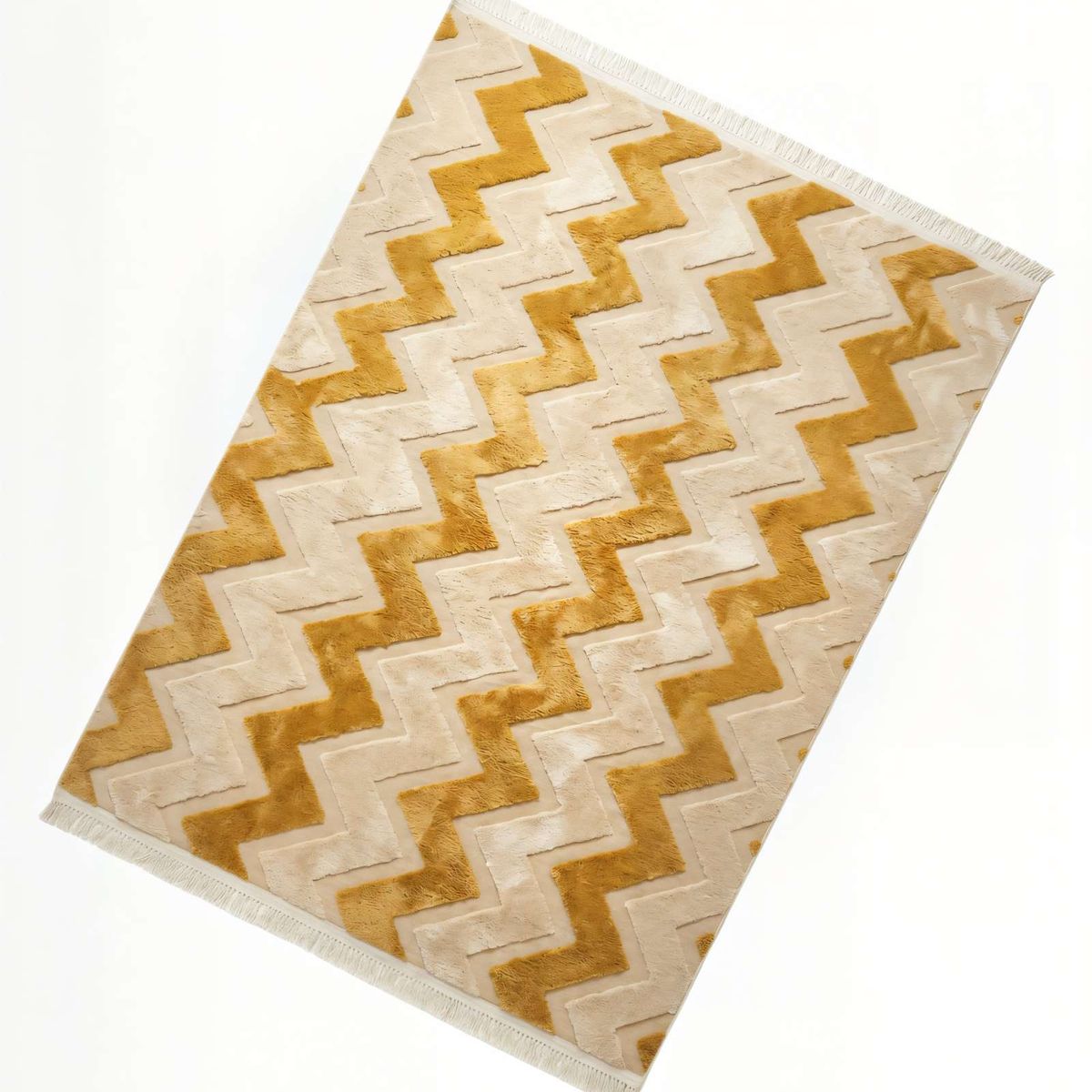 GENERICO - ALFOMBRA JACQUARD 180 X 200  DECORATIVA BICOLOR 10