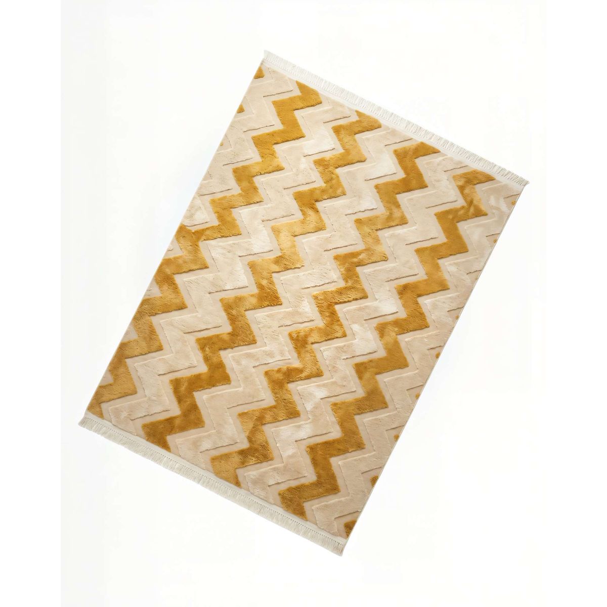 GENERICO - ALFOMBRA JACQUARD 180 X 200  DECORATIVA BICOLOR 10