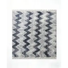 GENERICO - ALFOMBRA JACQUARD 200 X 240 DECORATIVA BICOLOR 7