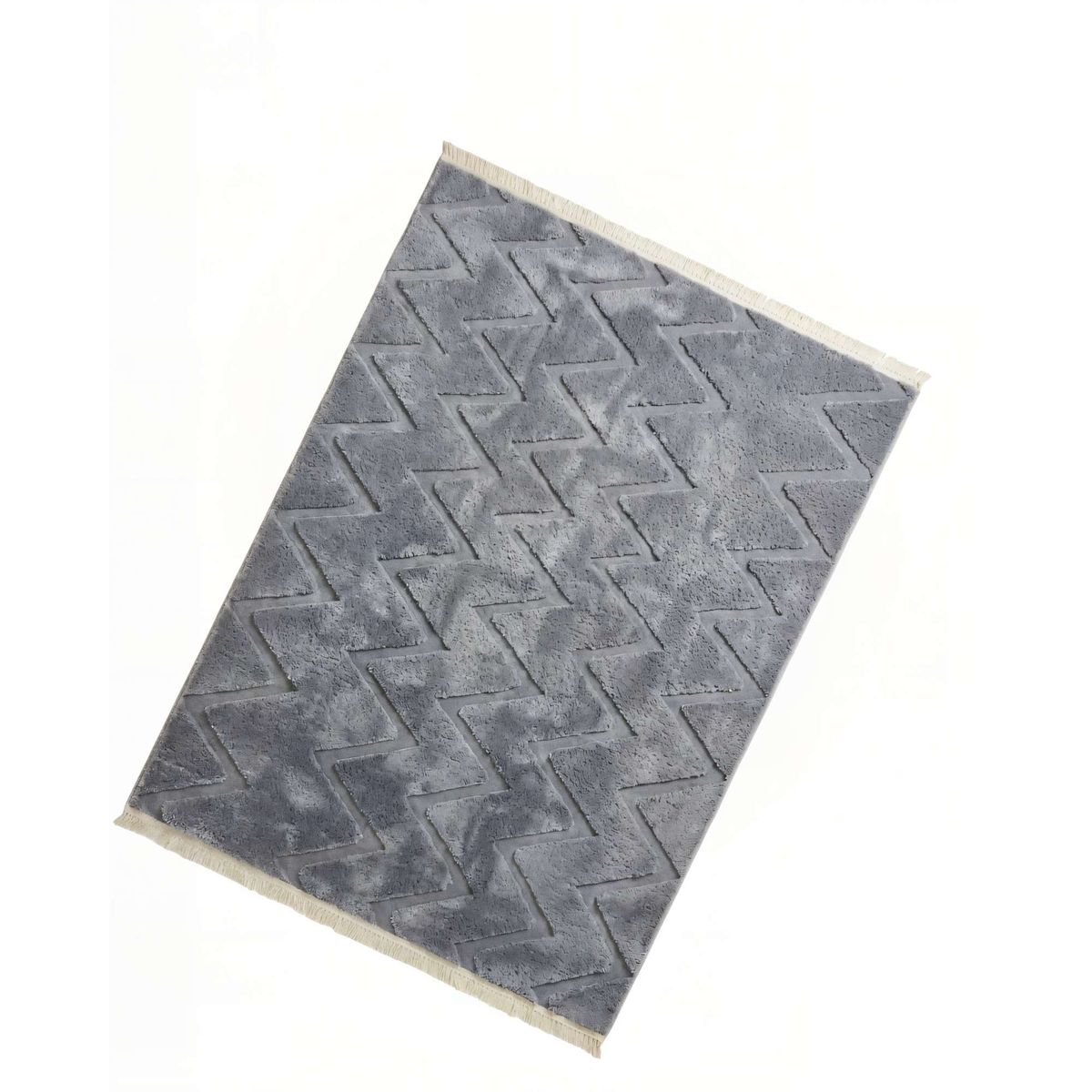 GENERICO - ALFOMBRA 150 X 200 JACQUARD DECORATIVA COLOR GRIS 2