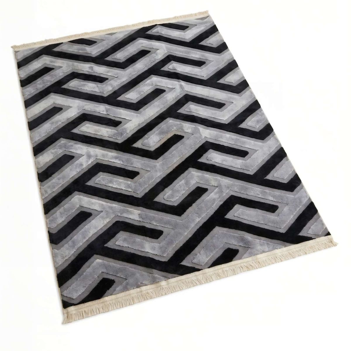 GENERICO - ALFOMBRA 150 X 200 JACQUARD DECORATIVA BICOLOR 5