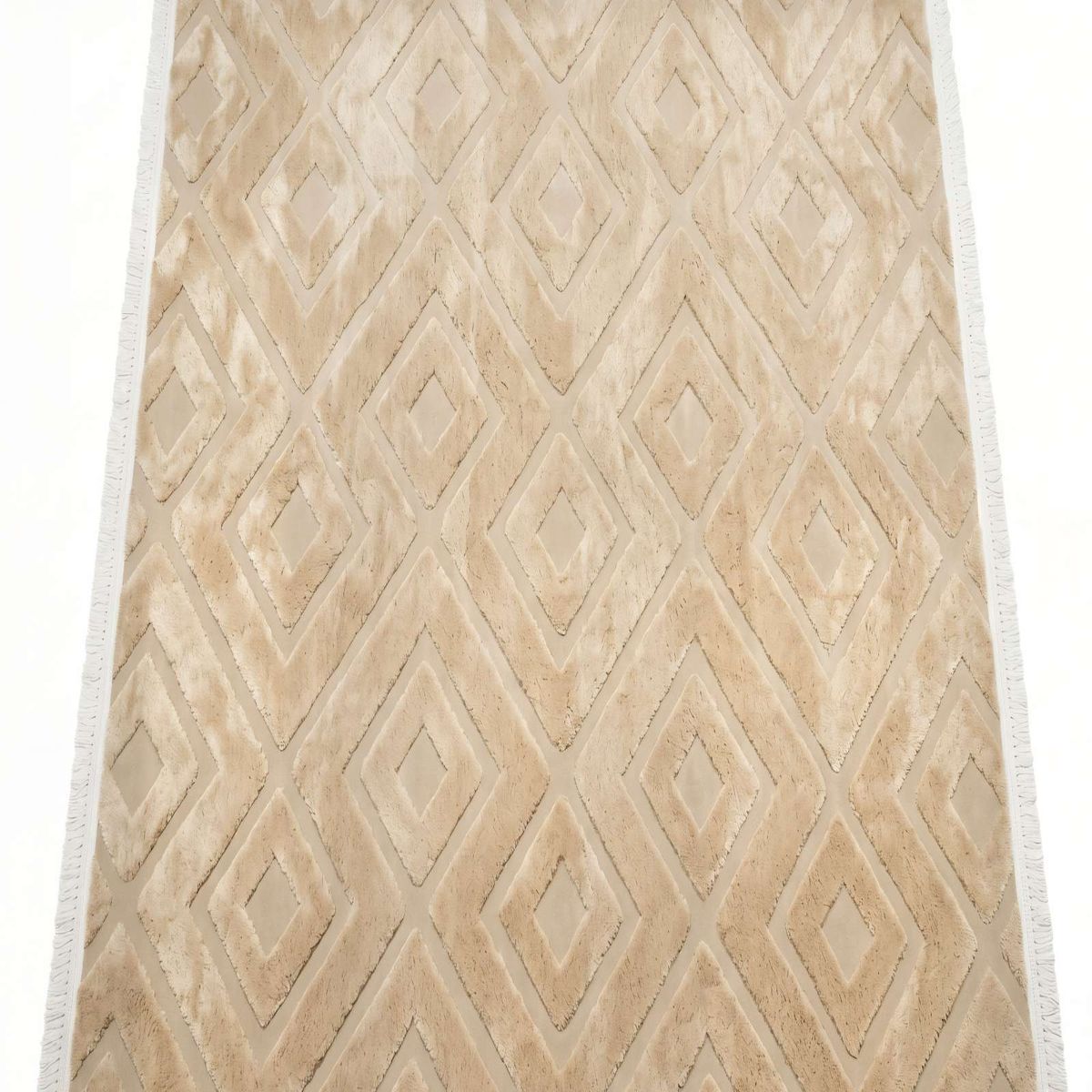 GENERICO - ALFOMBRA 200 X 240 JACQUARD DECORATIVA COLOR BEIGE 3