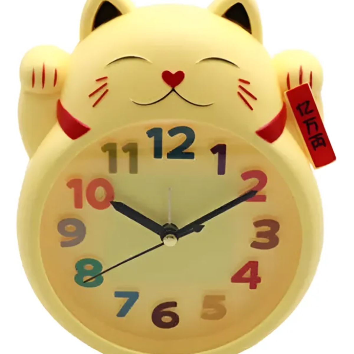 GENERICO - Reloj Despertador Gato De La Suerte Maneki-neko Decorativo