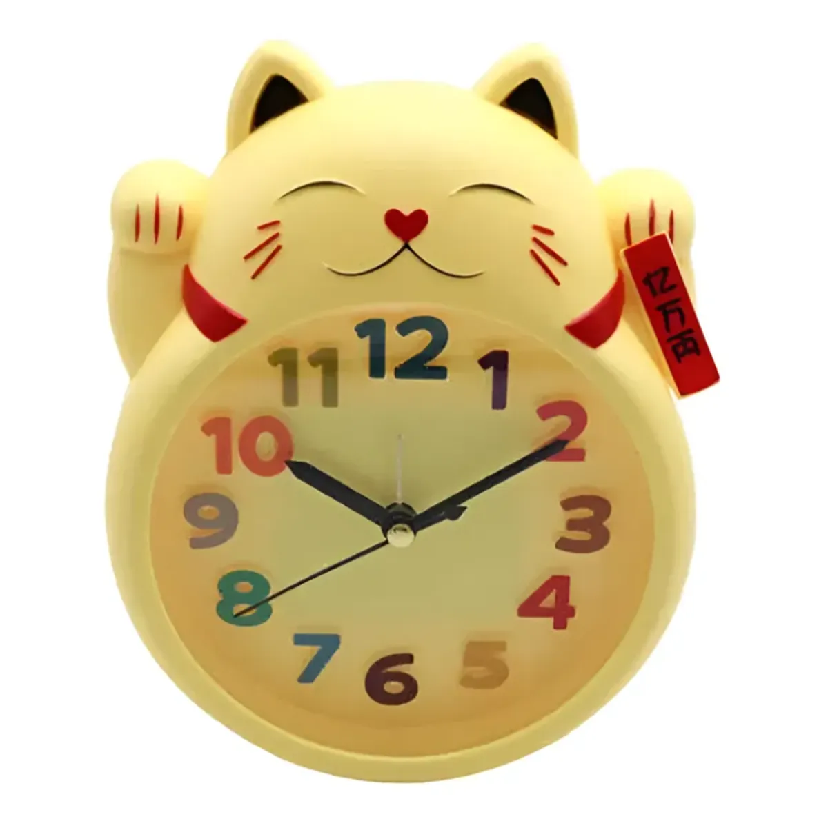 GENERICO - Reloj Despertador Gato De La Suerte Maneki-neko Decorativo
