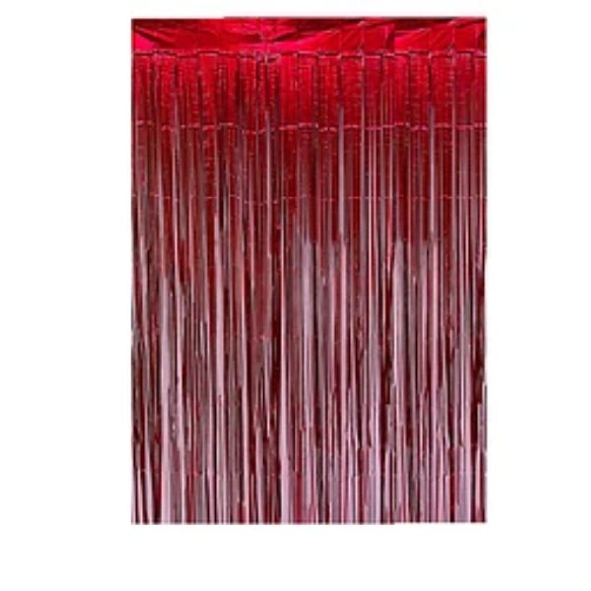 GENERICO - Cortina roja 100x200cm