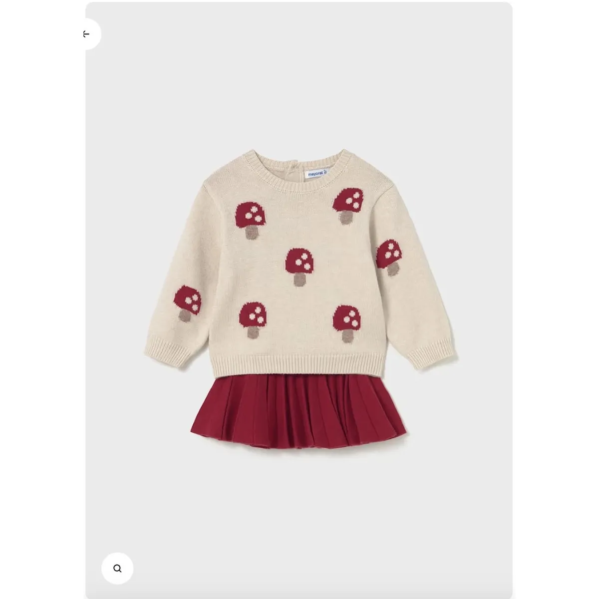 MAYORAL - Conjunto Falda y jersey de punto.