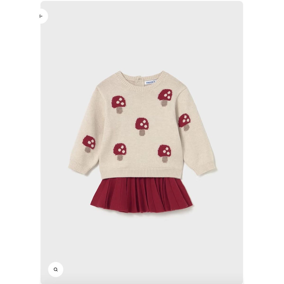 MAYORAL - Conjunto Falda y jersey de punto.