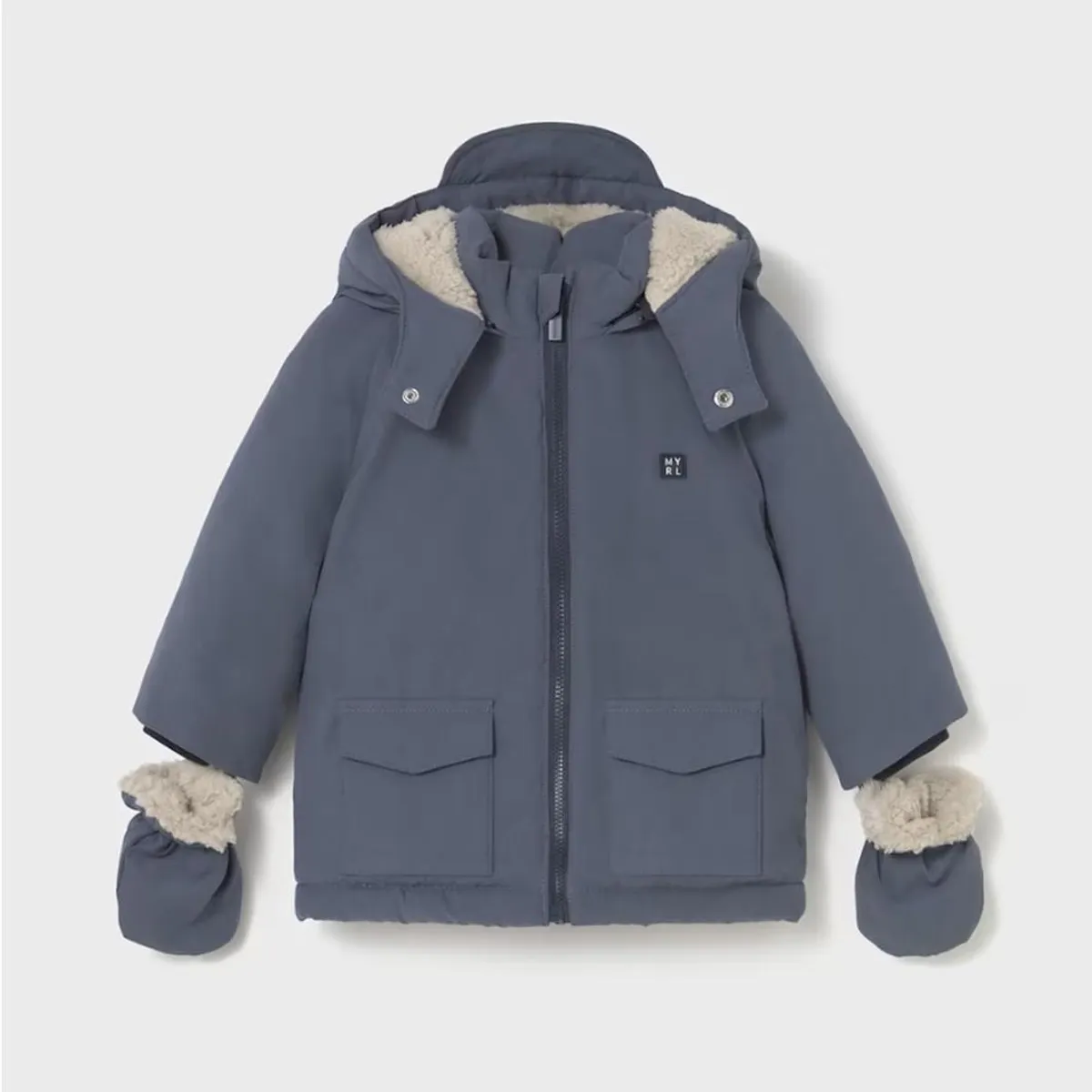 MAYORAL - Chaqueton con capucha y guantes