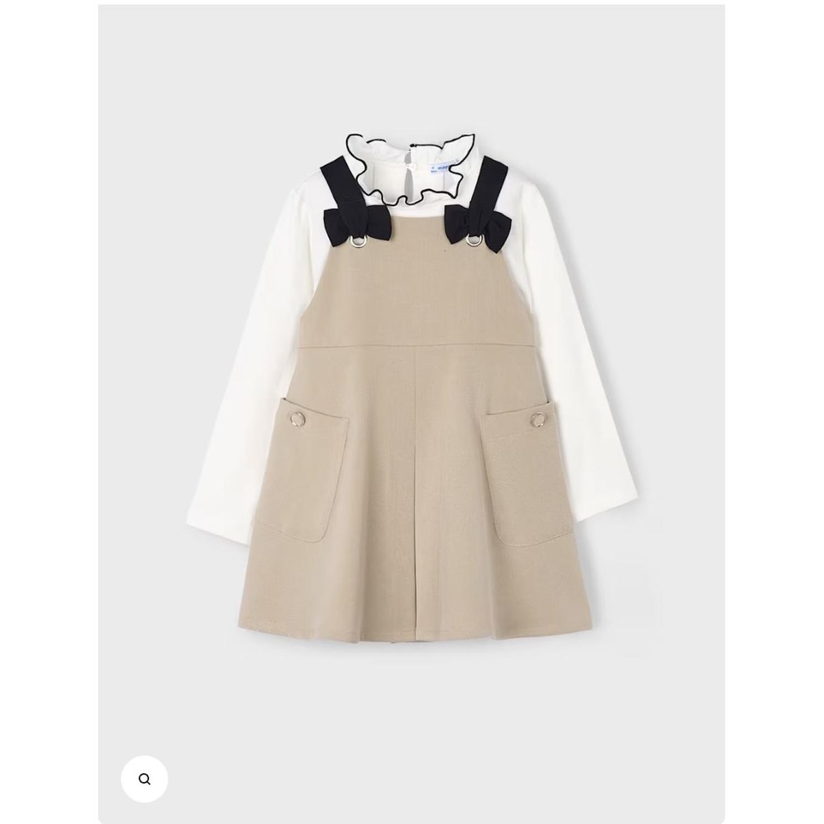 MAYORAL - Vestido pichi con polera cuello cisne.
