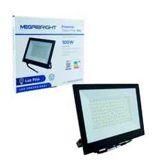 MEGABRIGHT - Foco Halogeno LED Telco Flat Pro, 100W Luz Fria Certificado En Caja