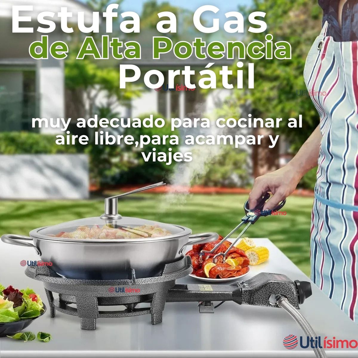 LINE - Cocina Fogón  A Gas1 Plato Cocinilla Camping Hogar
