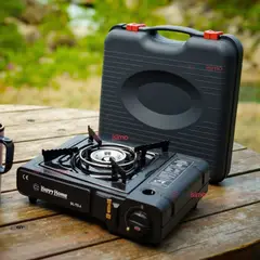 LINE - Cocina Portátil De Camping Con Maletín De Transporte Negro