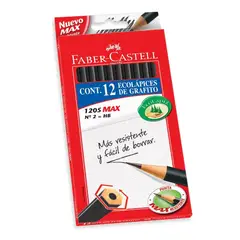 FABER-CASTELL - Lápiz grafito Eco hexagonal 12 und HB N° 2 FABER CASTELL