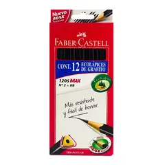 FABER-CASTELL - Lápiz grafito Eco triangular 12 und HB N° 2 FABER CASTELL