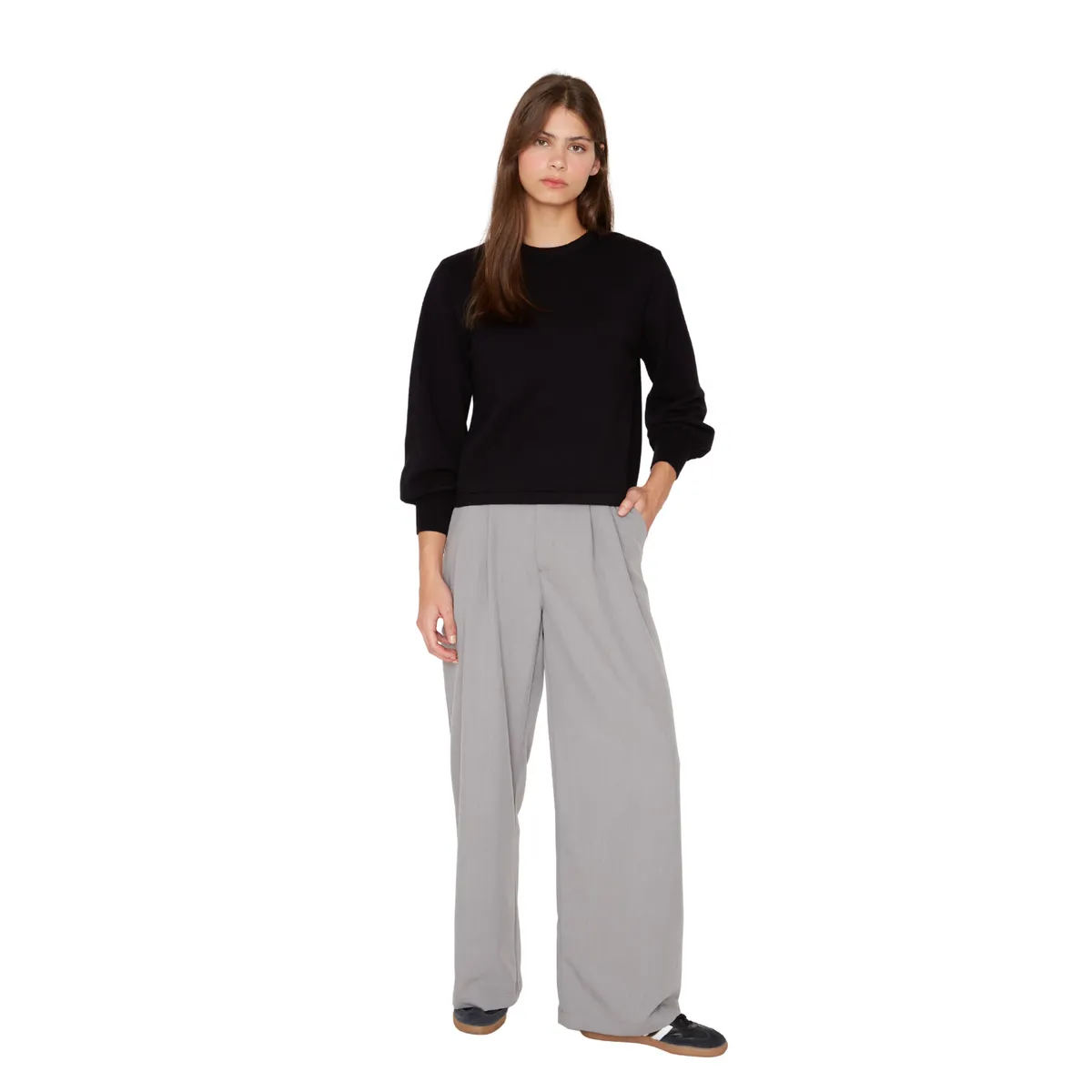 JACINTA TIENDA - Pantalón Alex gris claro Jacinta Tienda