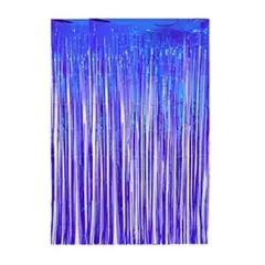GENERICO - Cortina cotillon azul 100x300cm
