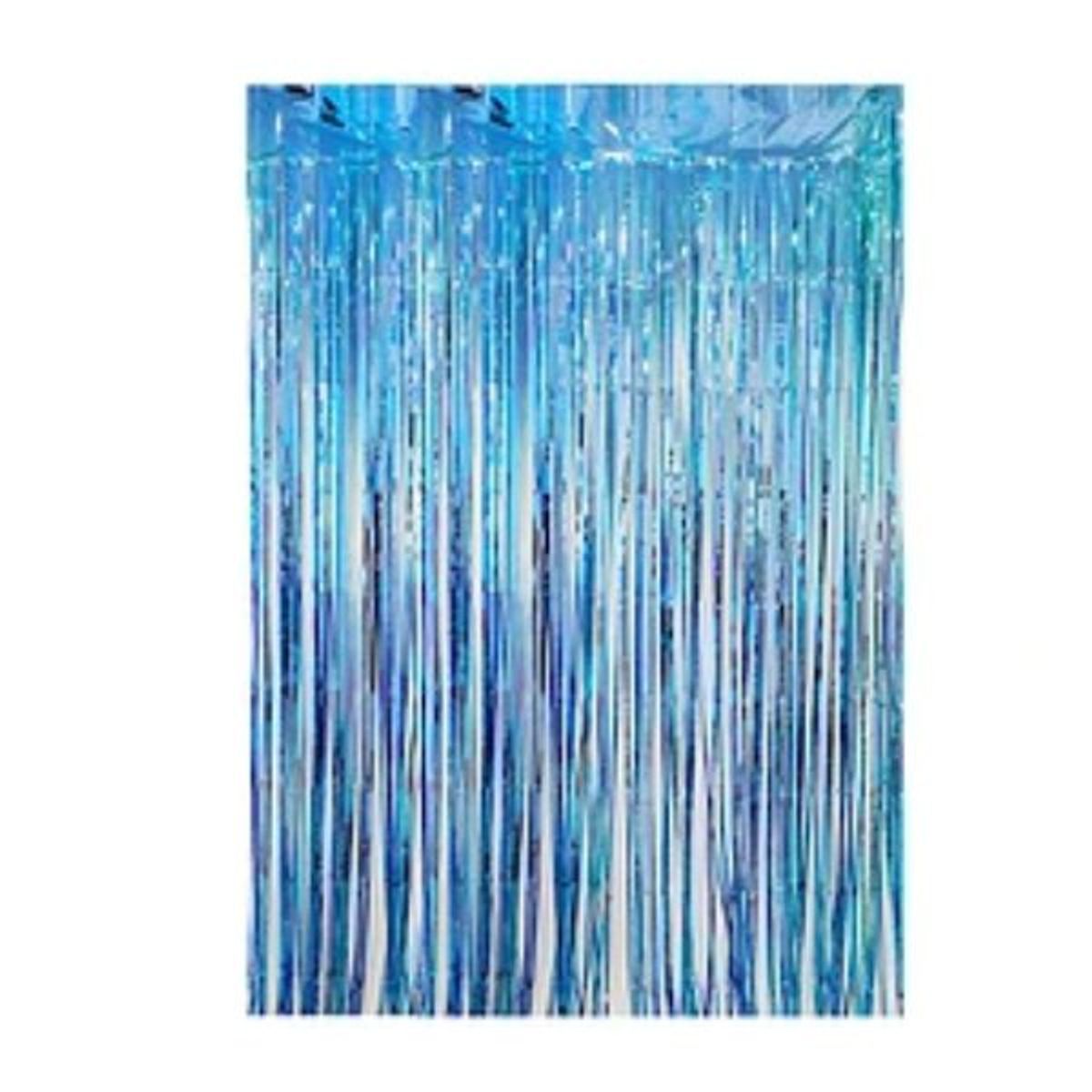 GENERICO - Cortina cotillon celeste 100x300cm