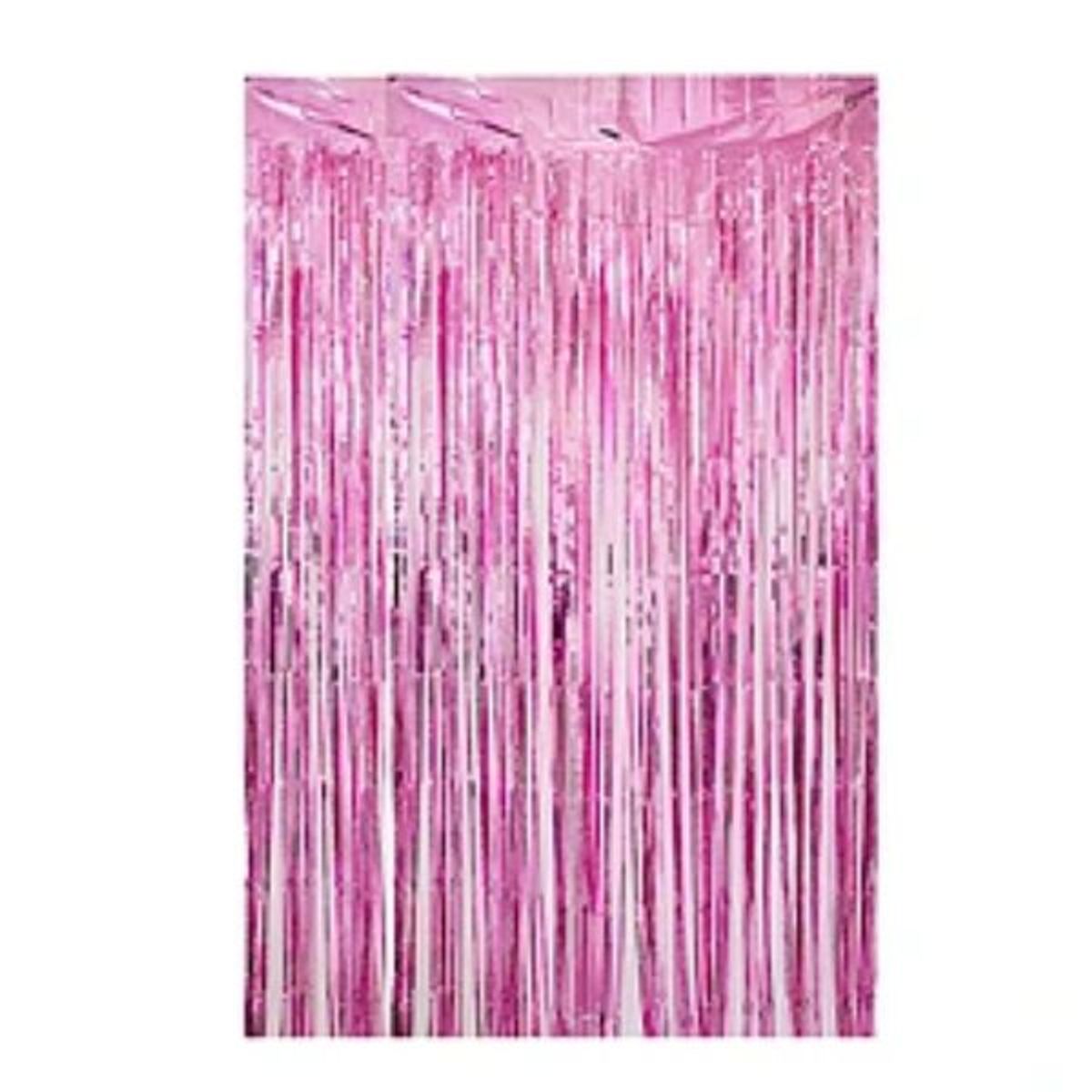 GENERICO - Cortina cotillon rosa 100x300cm
