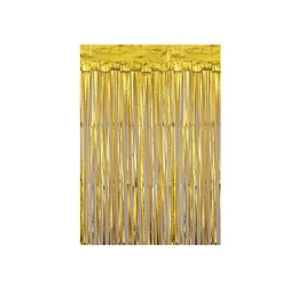 GENERICO - Cortina cotillon dorada 100x200cm