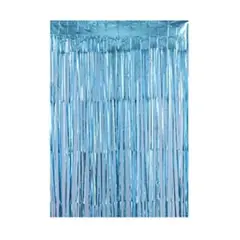 GENERICO - Cortina cotillon celeste 100x200cm