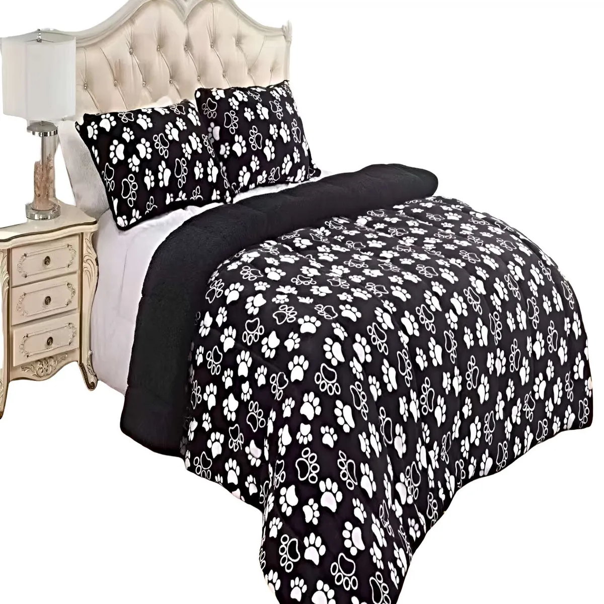 GENERICO - SET COBERTOR DE INVIERNO PLUSH 2 PLAZAS 230X250CM P7