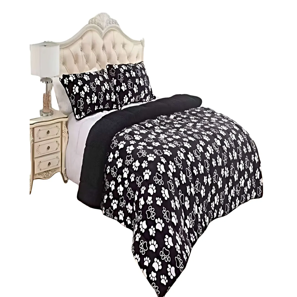 GENERICO - SET COBERTOR DE INVIERNO PLUSH 2 PLAZAS 230X250CM P7