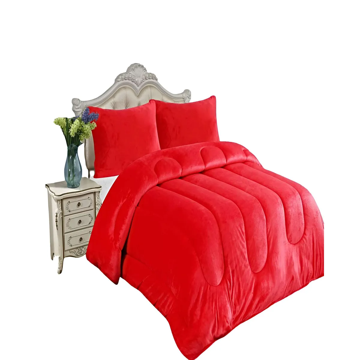 GENERICO - SET COBERTOR DE INVIERNO PLUSH KING 250X270CM P6