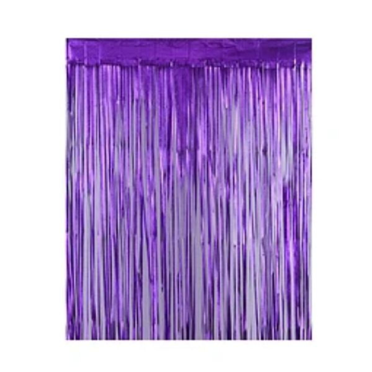 GENERICO - Cortina cotillon morada 100x200cm