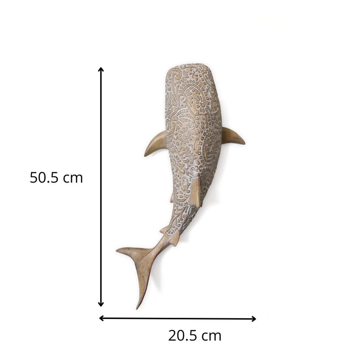 GENERICO - TIBURON BALLENA MAORI DE RESINA