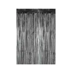 GENERICO - Cortina cotillon negra 100x200cm