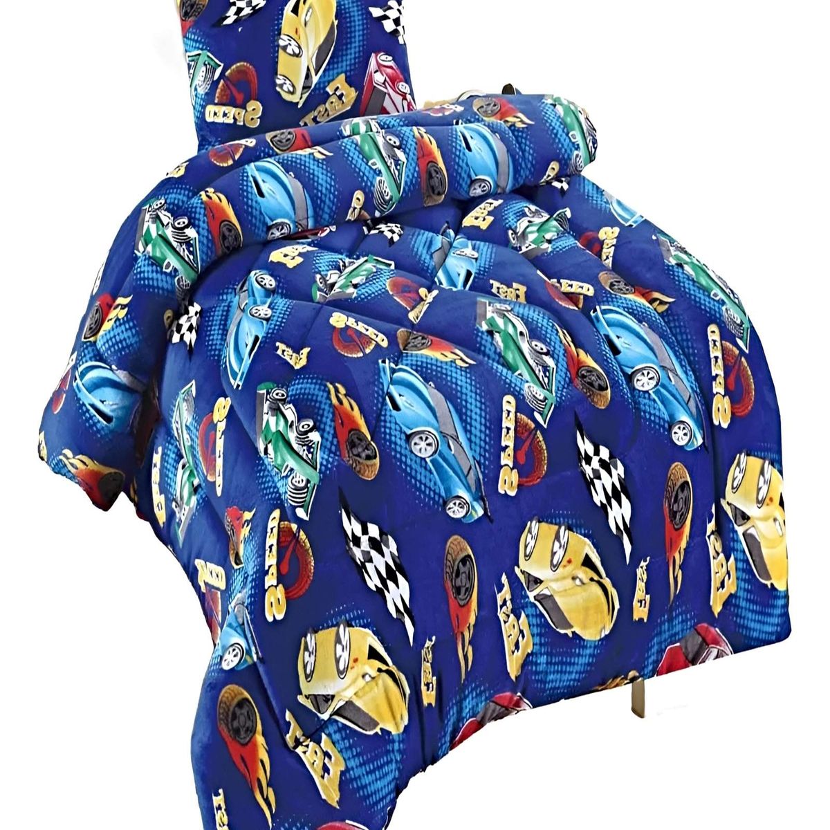 GENERICO - PACK COBERTOR DE INVIERNO 1.5 PLAZA 180X200CM AZUL