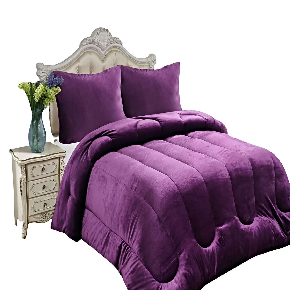 GENERICO - PACK COBERTOR DE INVIERNO PLUSH 1.5 PLAZA 180X200CM P12