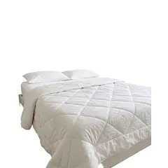 GENERICO - PACK COBERTOR DE INVIERNO DELGADO 2 PLAZAS 230X250CM BLANCO