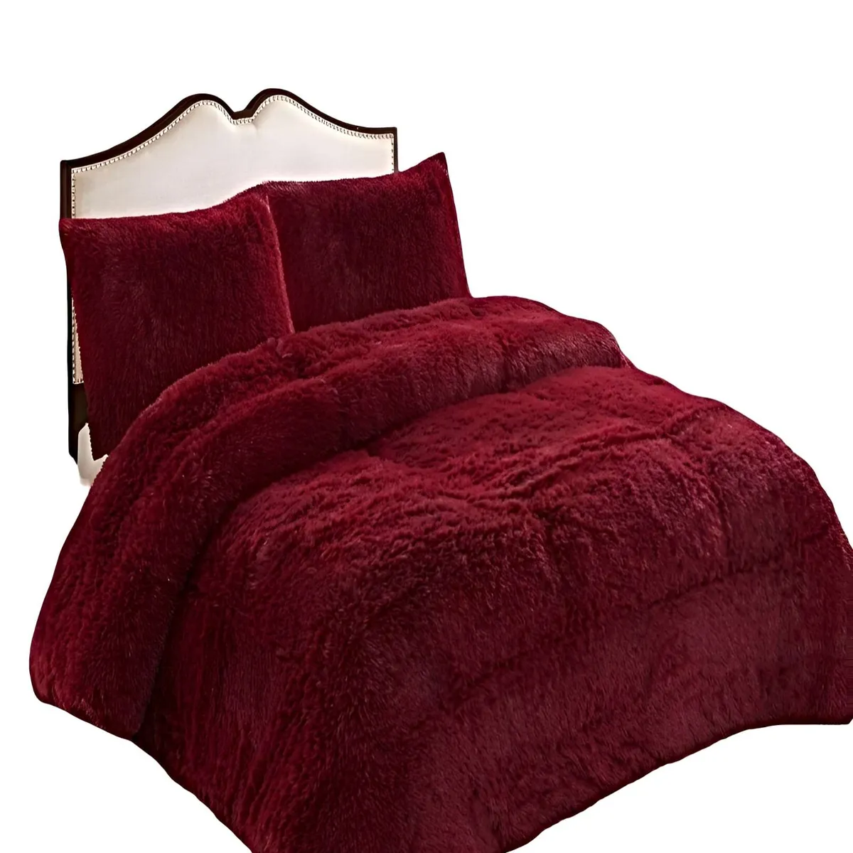 GENERICO - PACK COBERTOR DE INVIERNO PELUDO 2 PLAZAS 230X250CM BURDEO