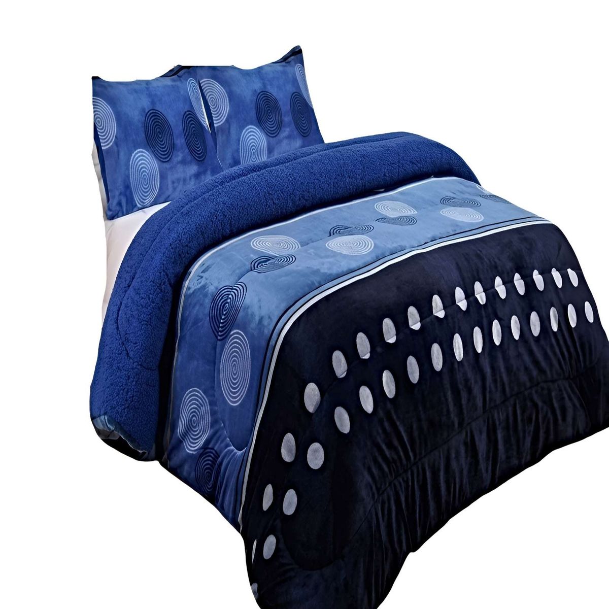 GENERICO - PACK COBERTOR DE INVIERNO PLUSH 2 PLAZAS 230X250CM P6
