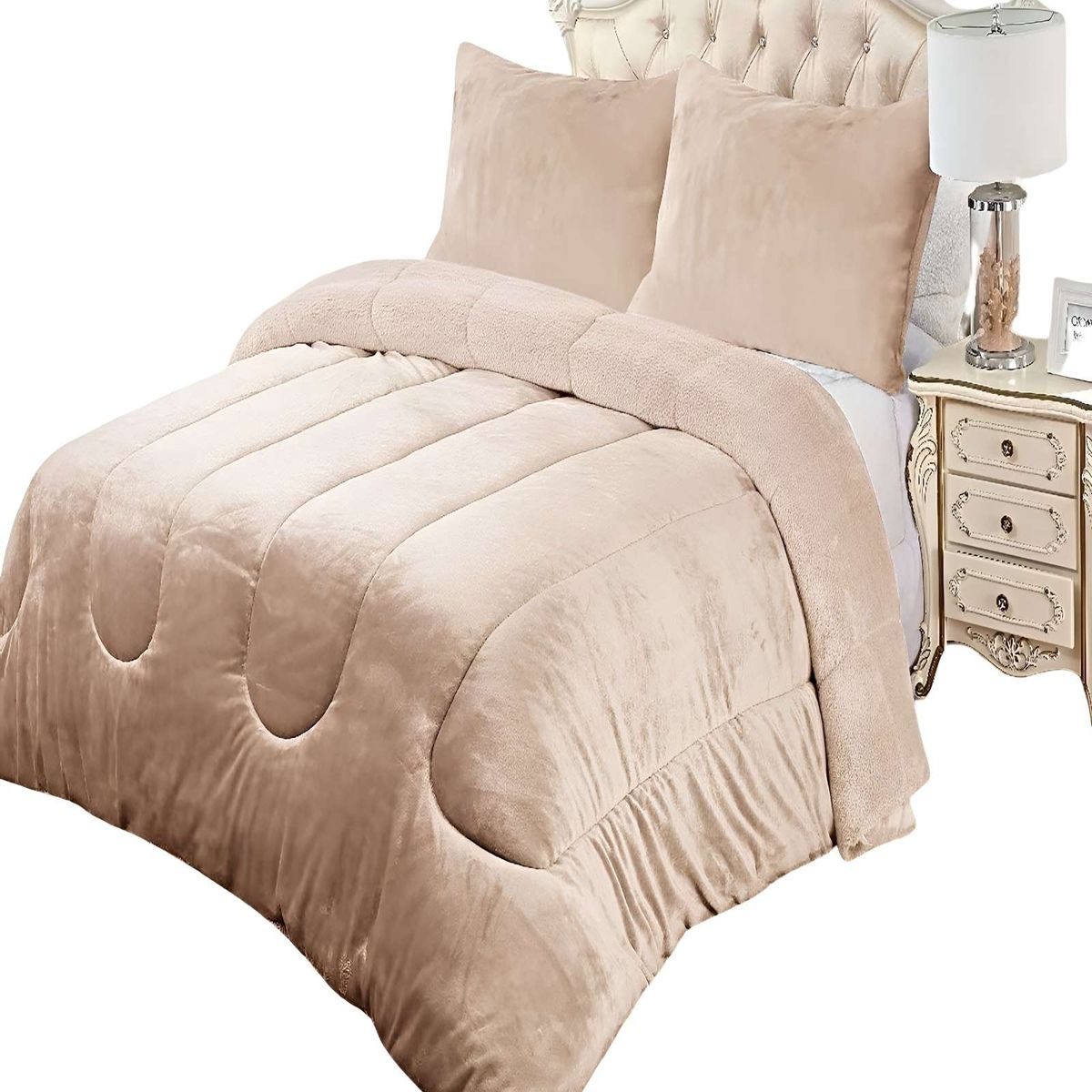 GENERICO - PACK COBERTOR DE INVIERNO PLUSH 2 PLAZAS 230X250CM P14