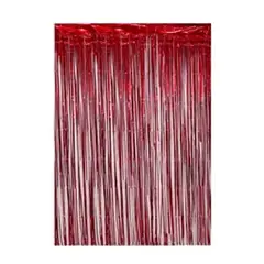 GENERICO - Cortina metalica roja 100x300cm