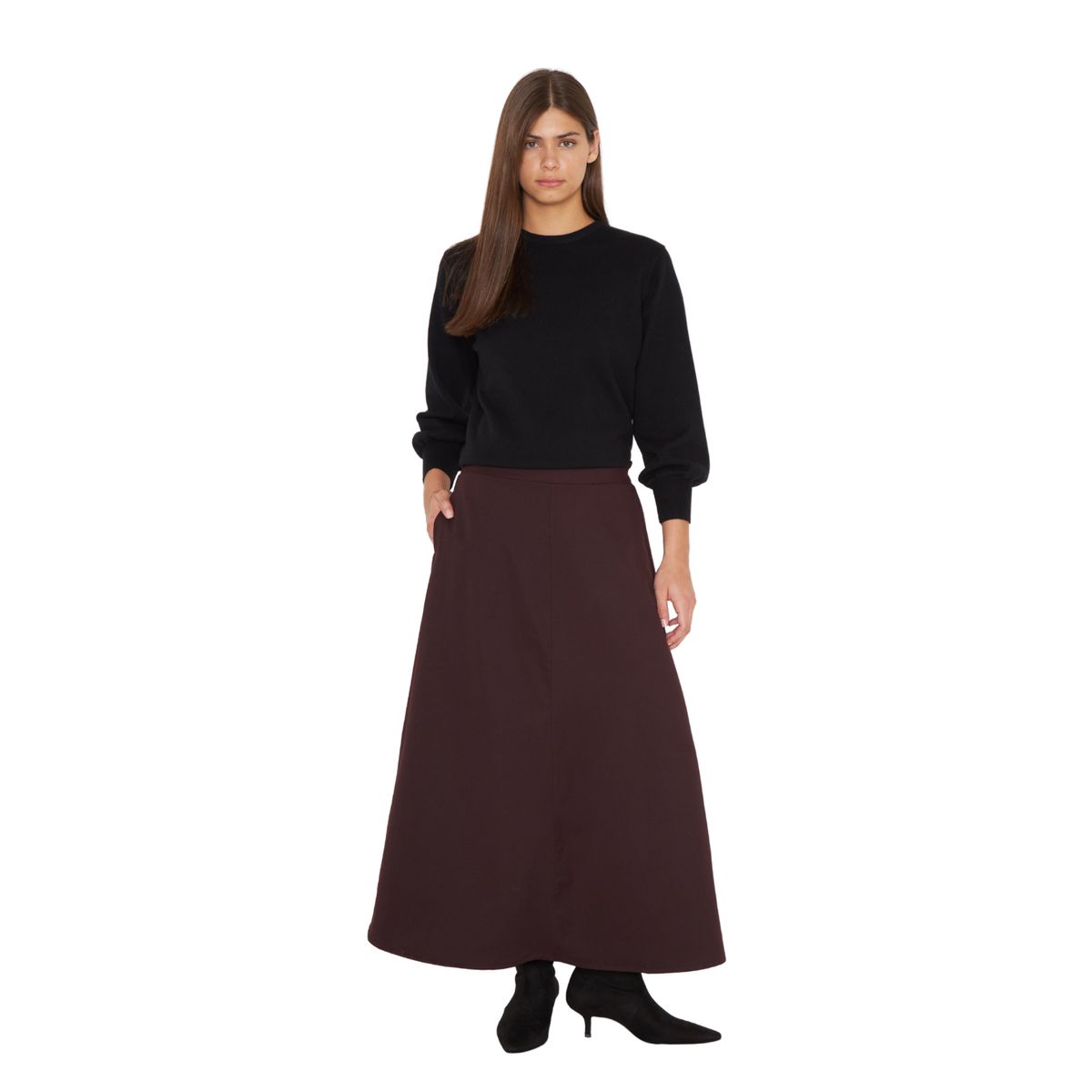 JACINTA TIENDA - Falda Jacinta Winter burdeo Jacinta Tienda