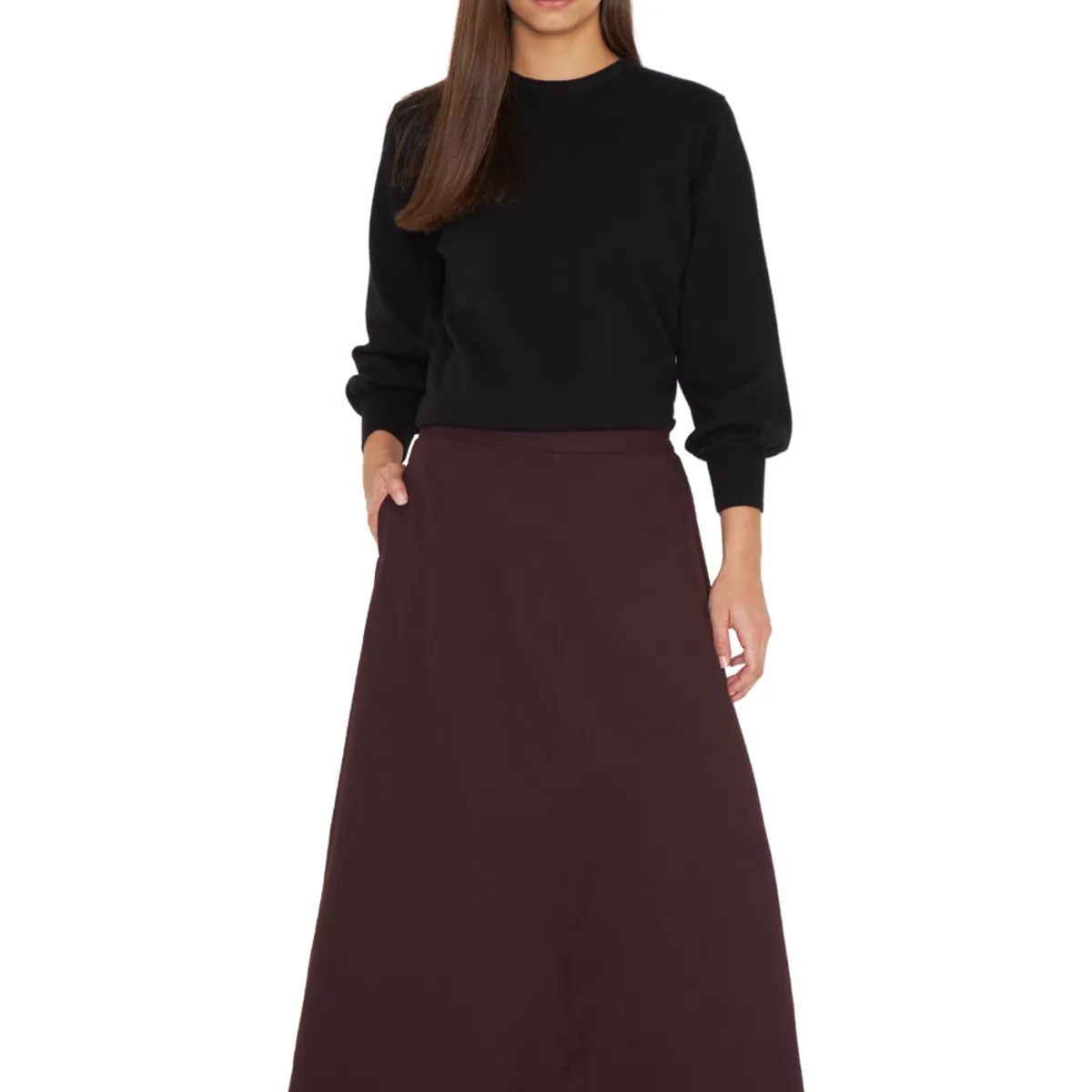 JACINTA TIENDA - Falda Jacinta Winter burdeo Jacinta Tienda