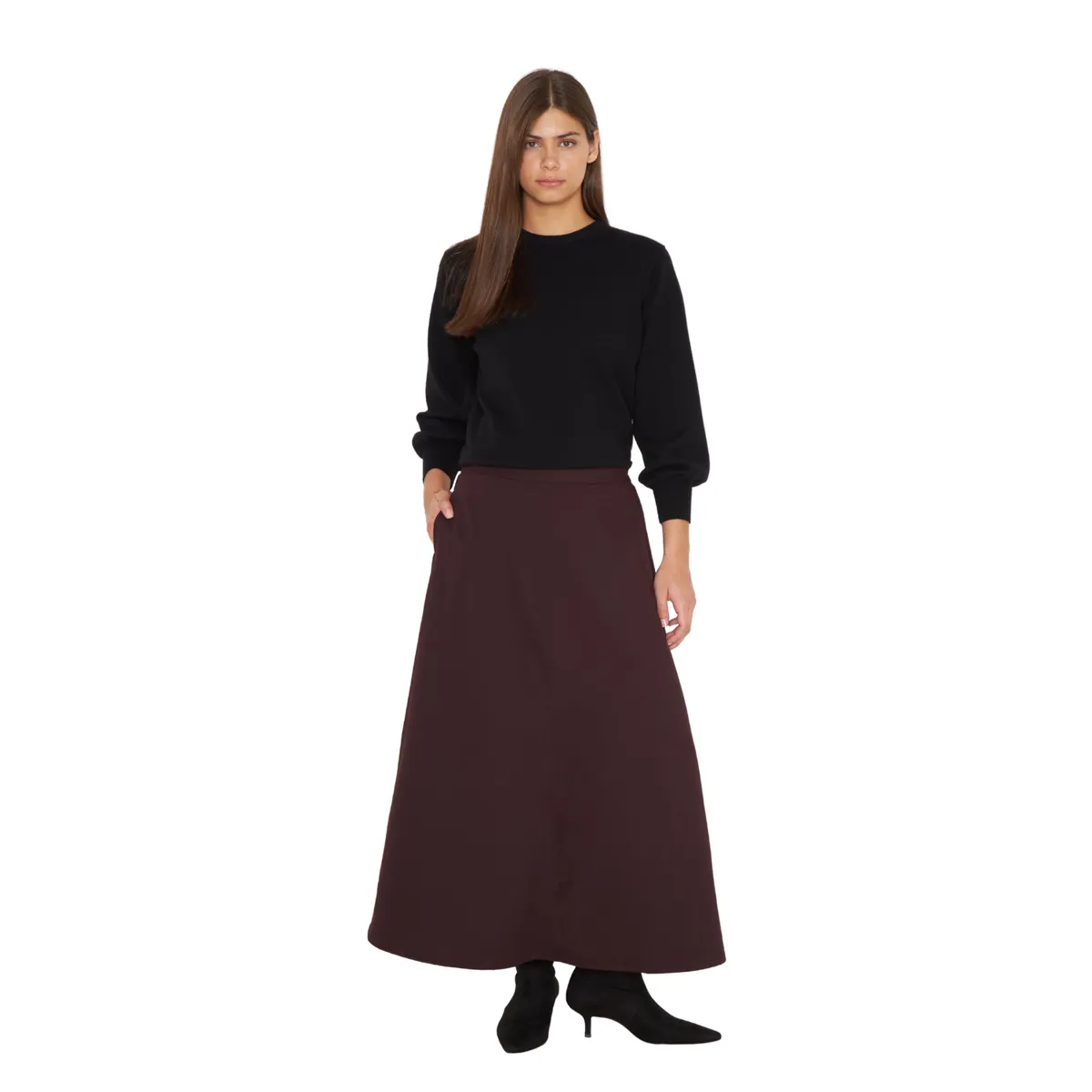 JACINTA TIENDA - Falda Jacinta Winter burdeo Jacinta Tienda