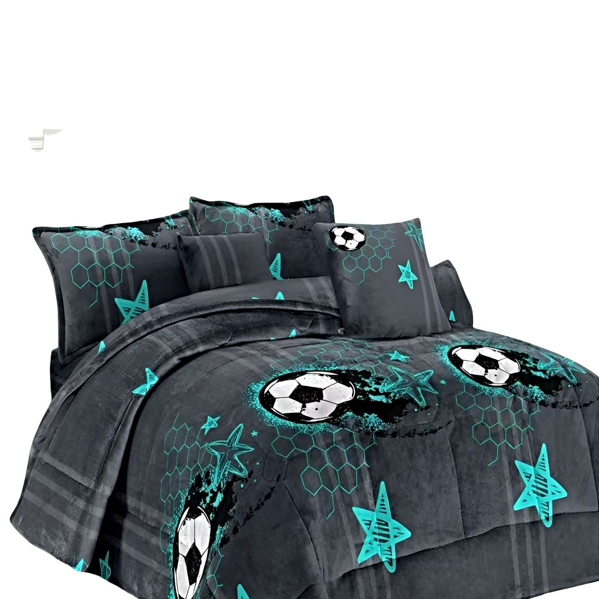 GENERICO - JUEGO COBERTOR DE INVIERNO PLUSH 1.5 PLAZA 180X200CM P01