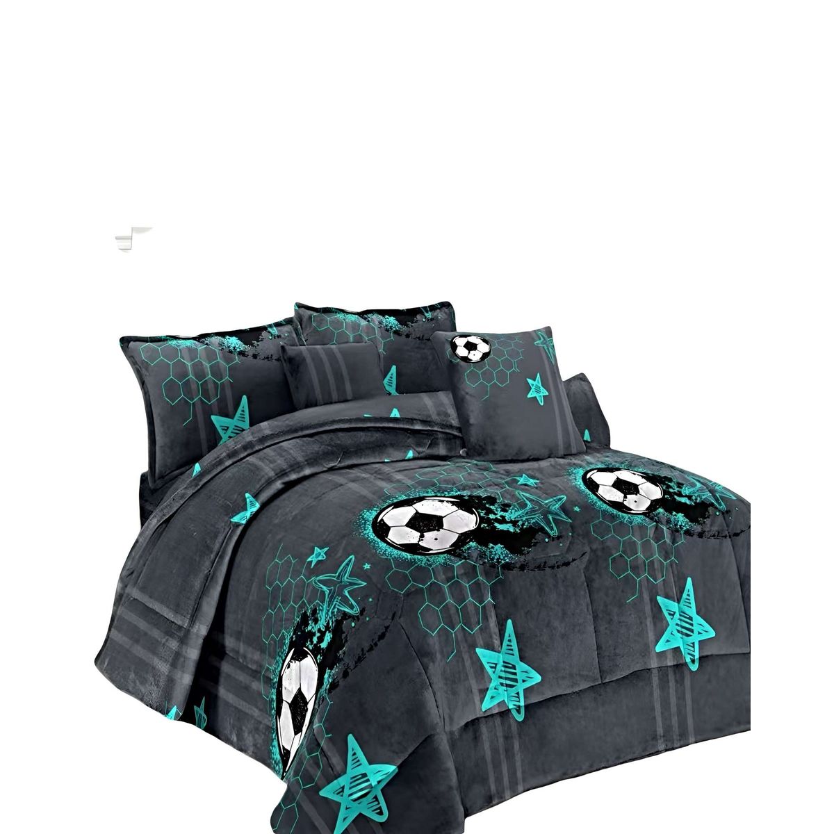 GENERICO - JUEGO COBERTOR DE INVIERNO PLUSH 1.5 PLAZA 180X200CM P01