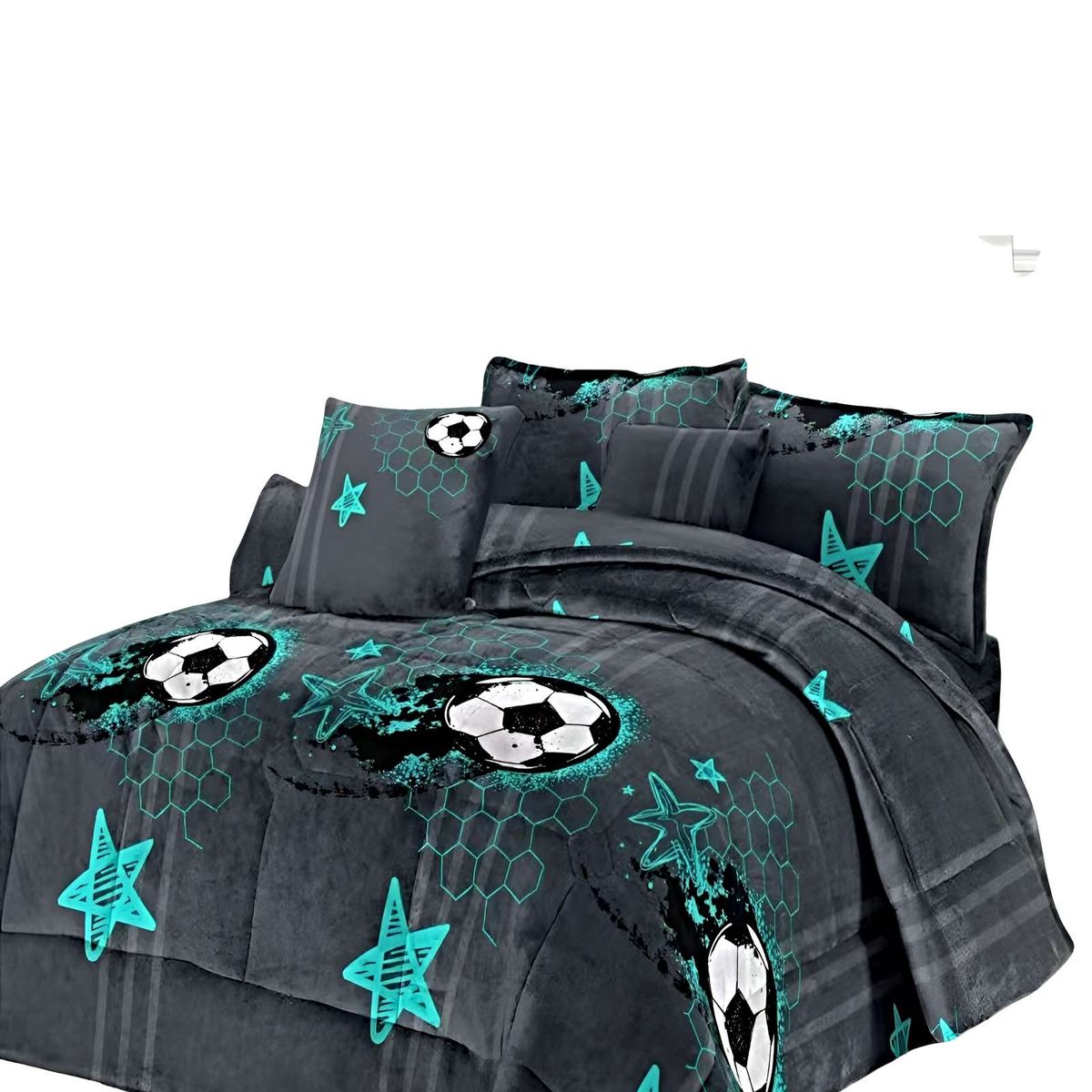 GENERICO - JUEGO COBERTOR DE INVIERNO PLUSH 1.5 PLAZA 180X200CM P01