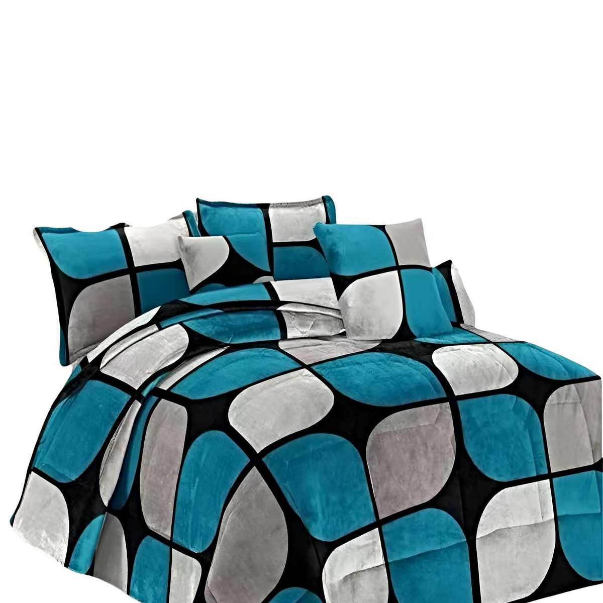 GENERICO - JUEGO COBERTOR DE INVIERNO PLUSH 1.5 PLAZA 180X200CM P07